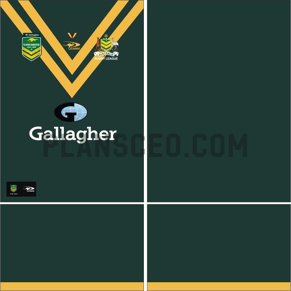 澳大利亚队 袋鼠 2024年男士球衣