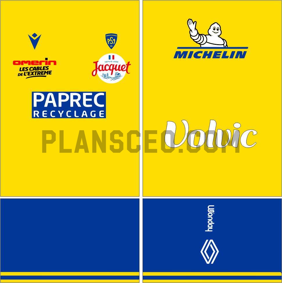 男子 克莱蒙 202425赛季主场球衣