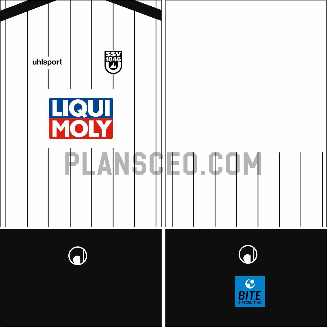 乌尔姆1846 202425赛季主场球衣