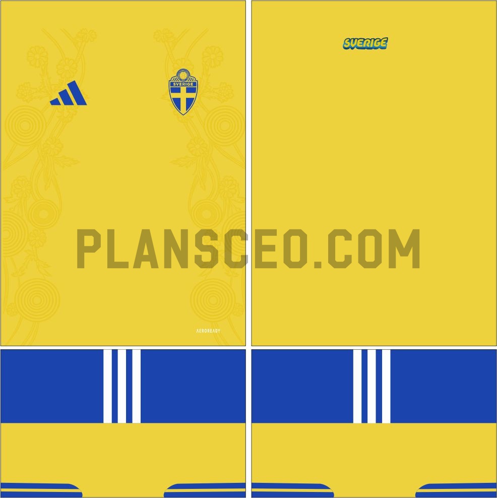 瑞典2026主场世界杯球衣