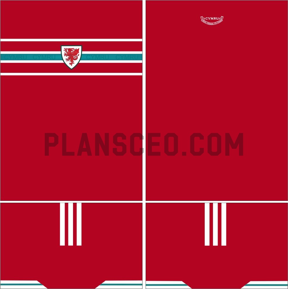 威尔士2026主场球员版世界杯球衣