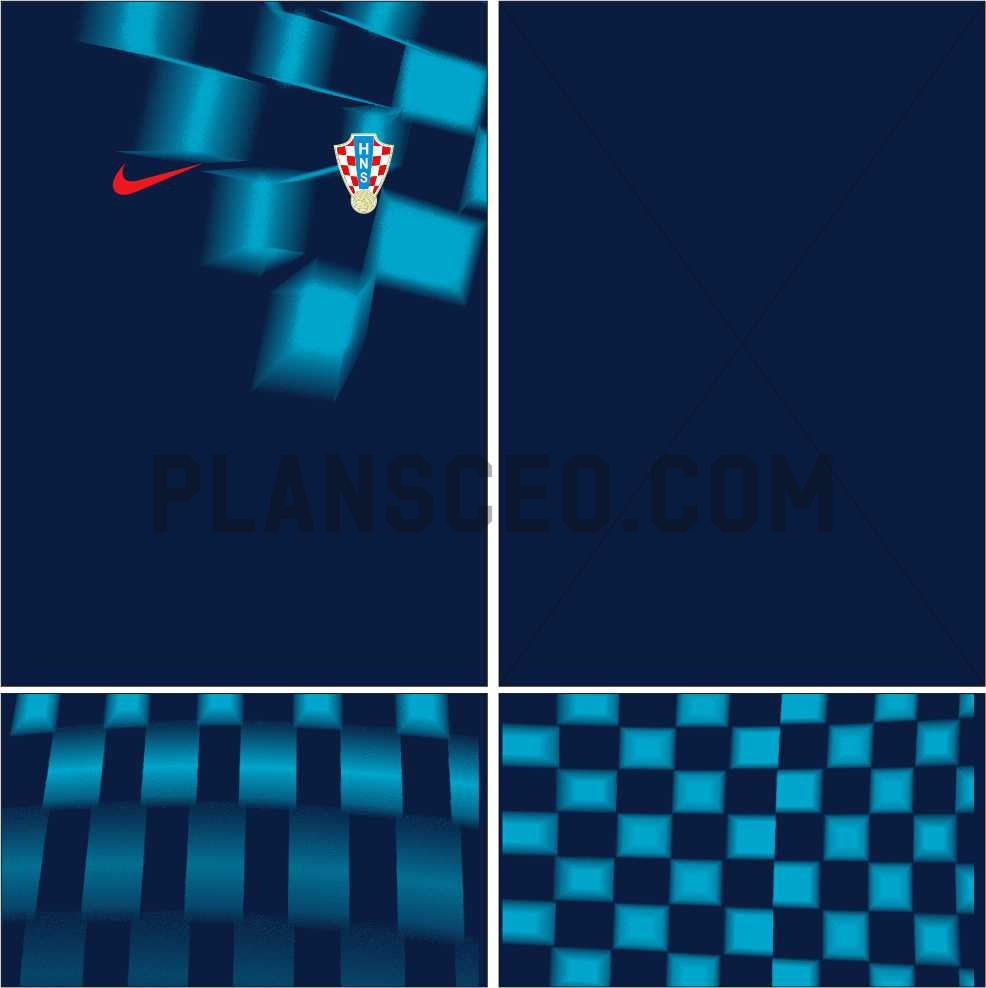 2022年世界杯克罗地亚客场球衣