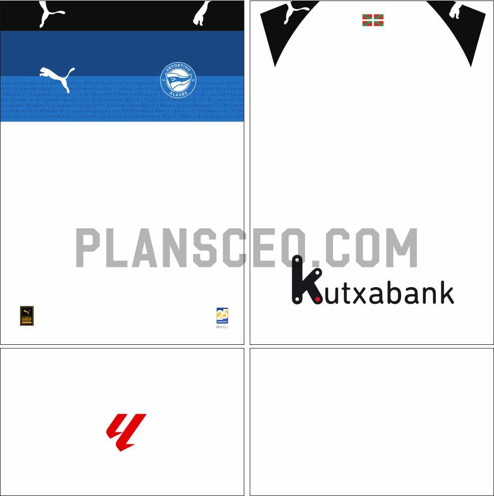 阿拉维斯202526赛季客场无赞助球衣