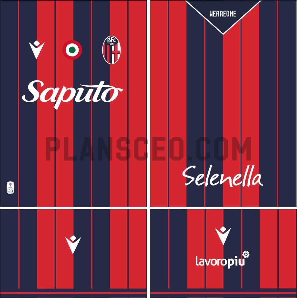 博洛尼亚202526赛季主场球衣