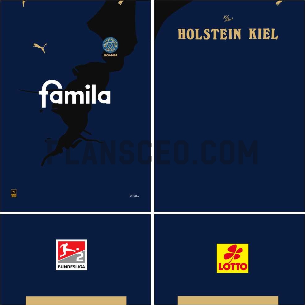 荷尔斯泰因基尔202526赛季主场球衣
