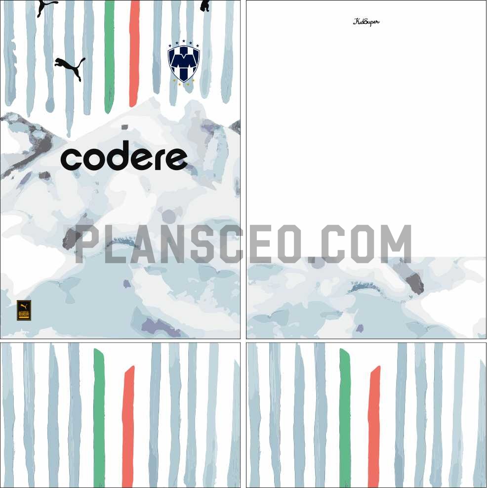 蒙特雷2025赛季KidSuper 白色球衣