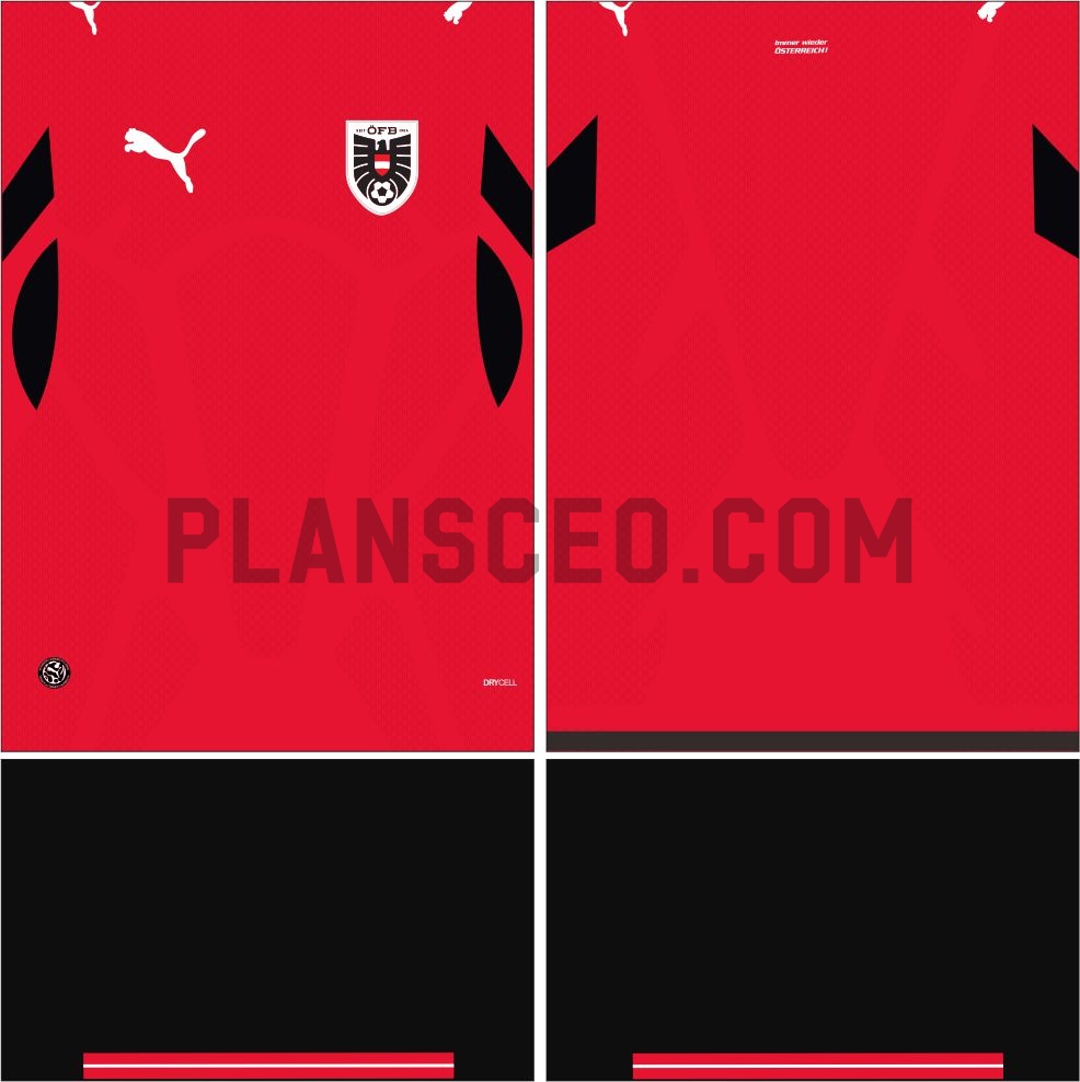 Austria 奥地利 2026世界杯主场球衣