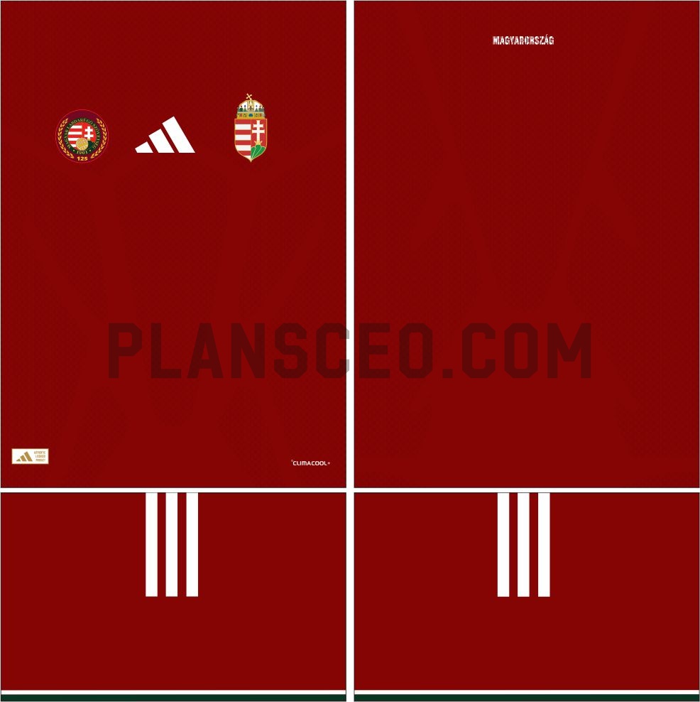 Hungary 匈牙利 2026 主场世界杯球衣