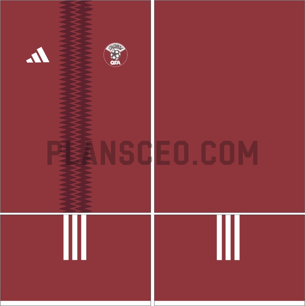 Qatar卡塔尔2026世界杯主场球衣