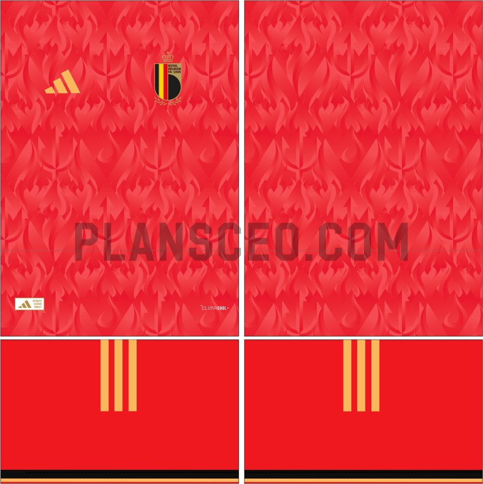 Belgium 比利时2026世界杯主场球衣