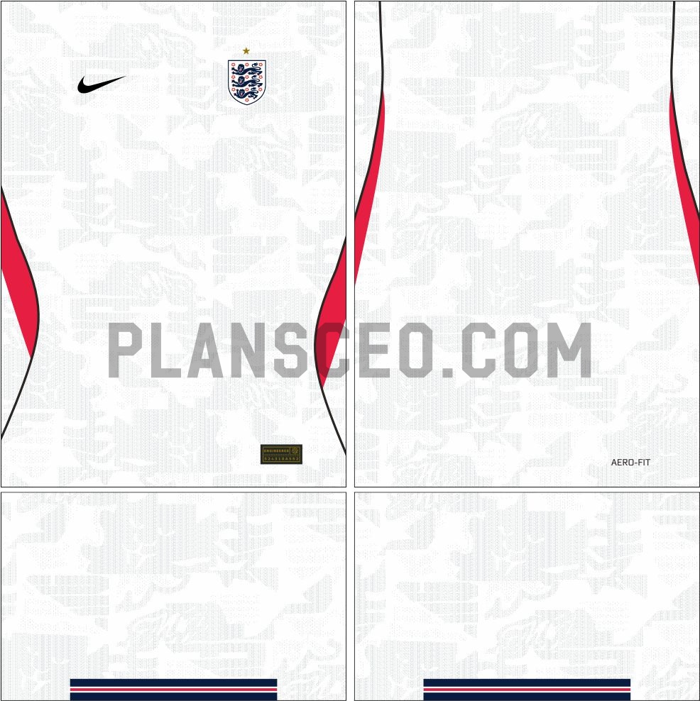 England 英格兰2026年世界杯主场球衣