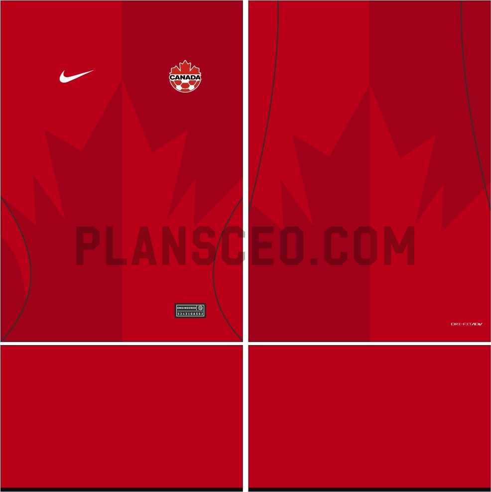 Canada加拿大2026年世界杯主场球衣