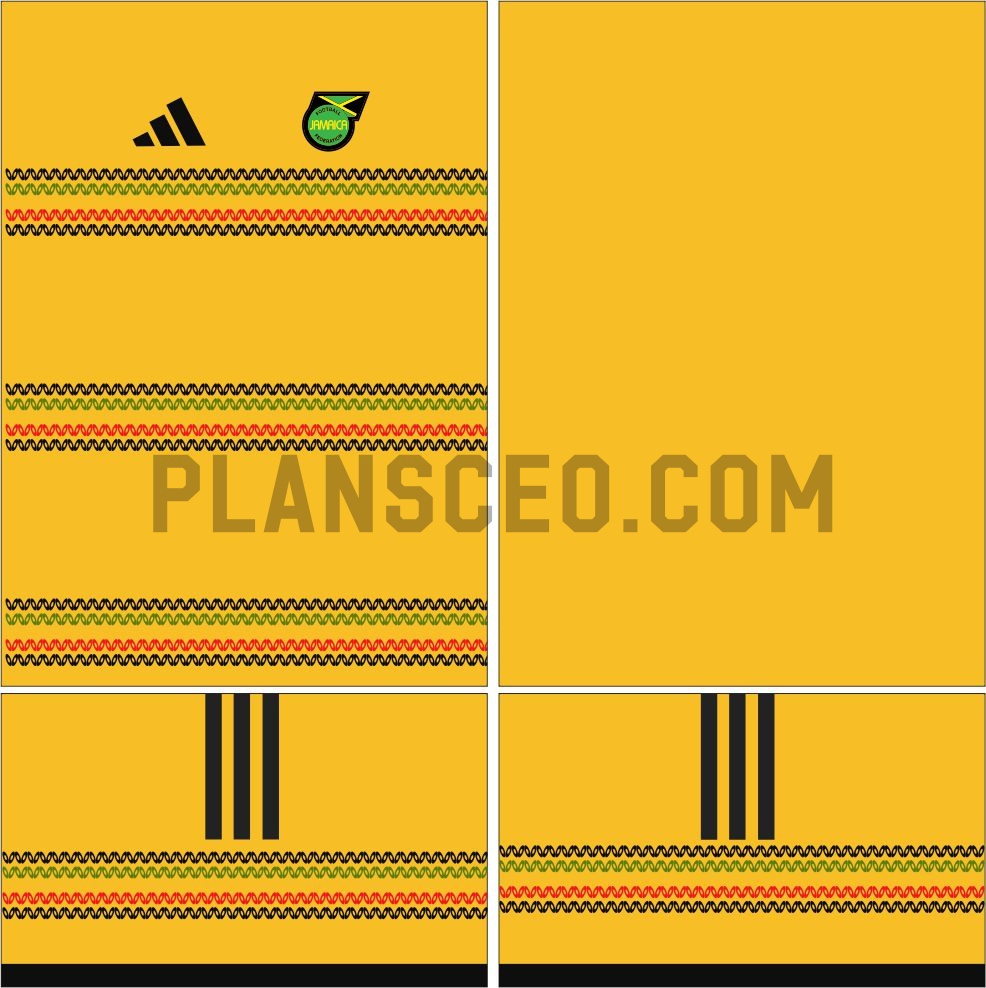 Jamaica牙买加2026世界杯主场球衣