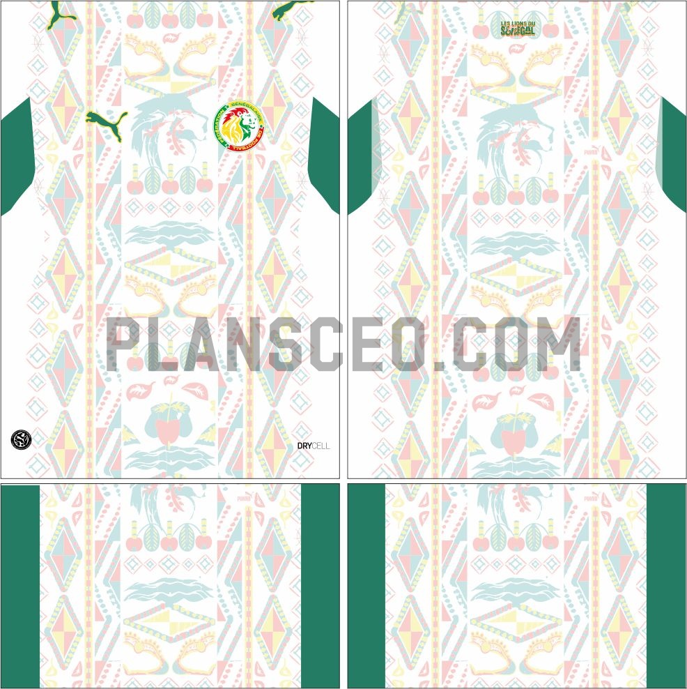 Senegal塞内加尔2026年世界杯主场球衣