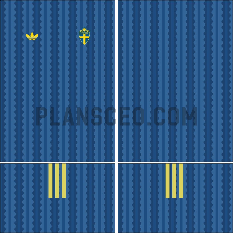 Sweden瑞典2026年世界杯客场球衣