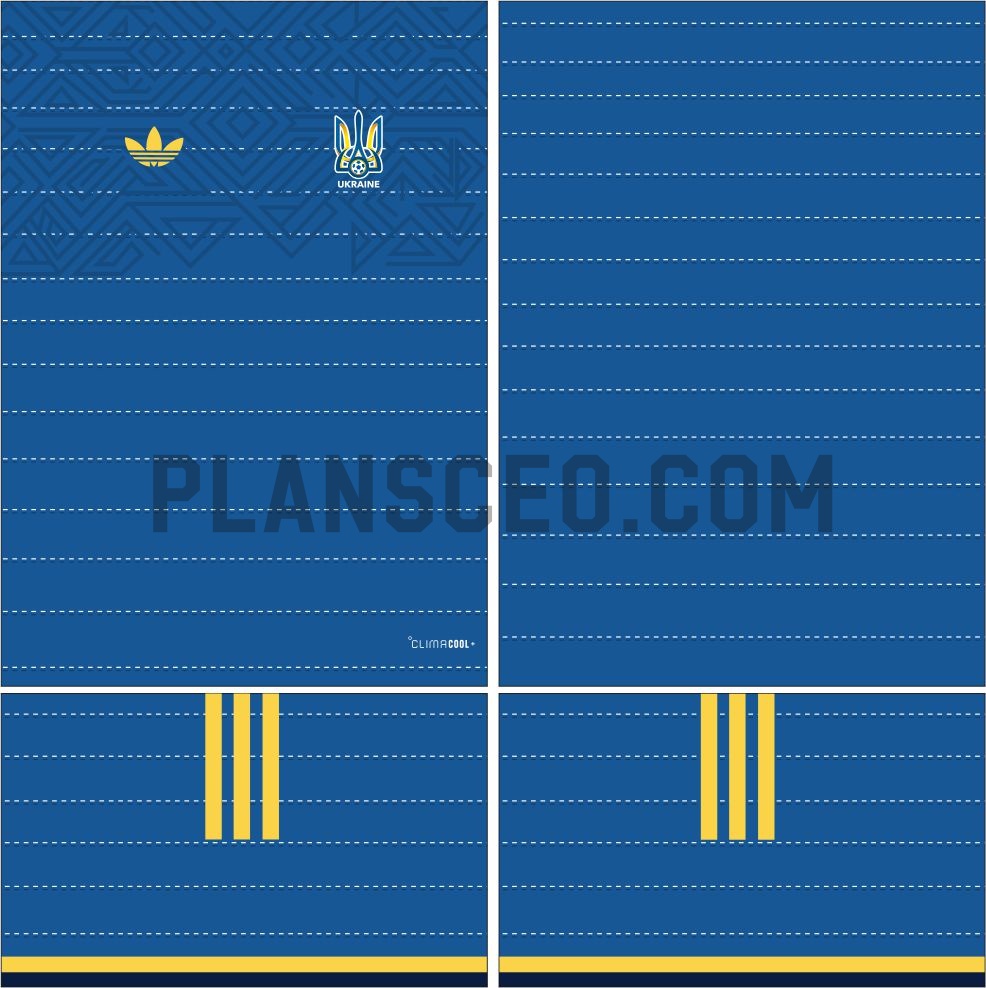 Ukraine乌克兰2026年世界杯客场球衣