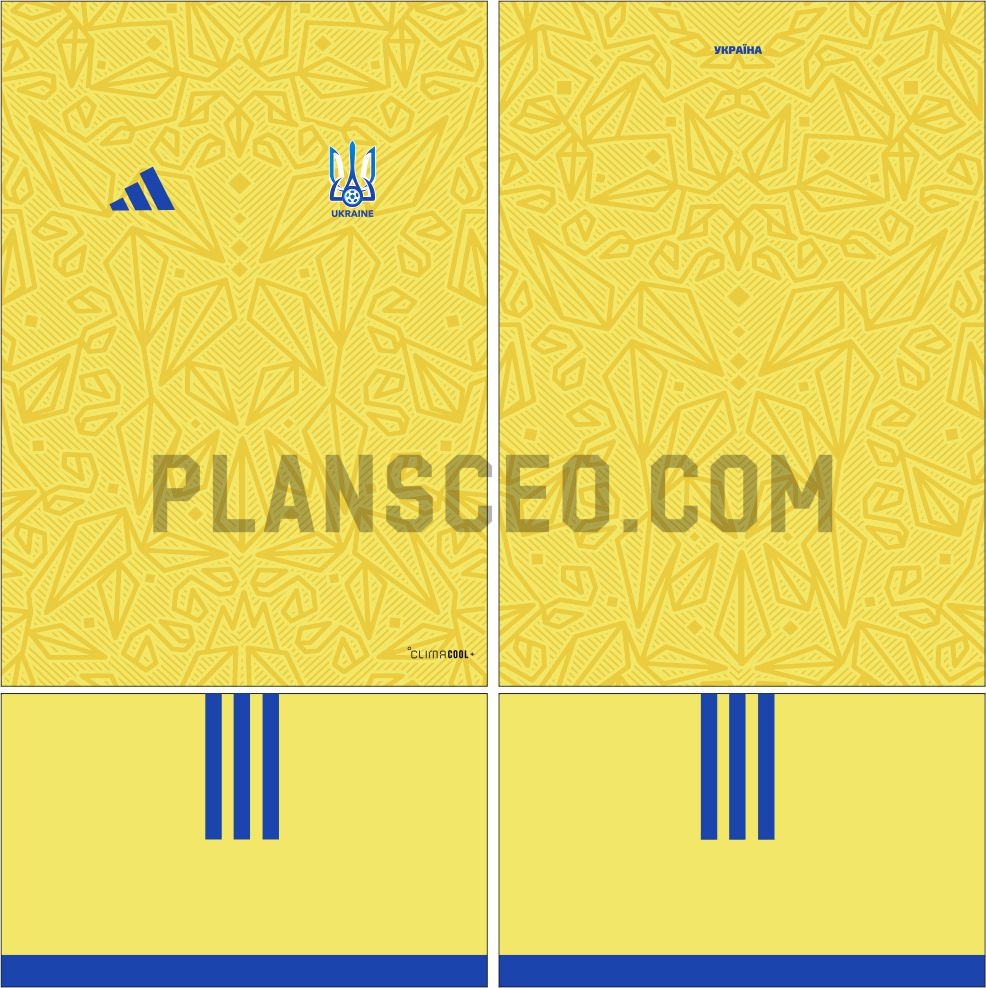 Ukraine乌克兰2026世界杯主场球衣