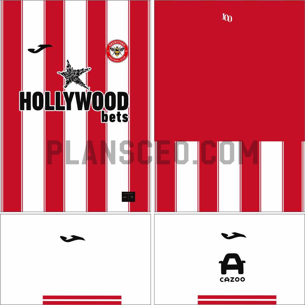 布伦特福德202526主场球衣