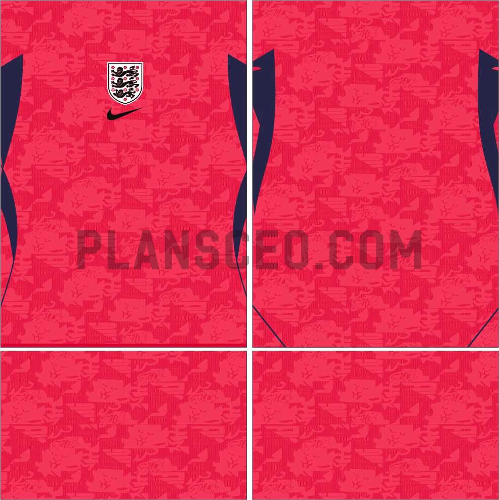 England英格兰2026 World Cup Away Vector Pattern
