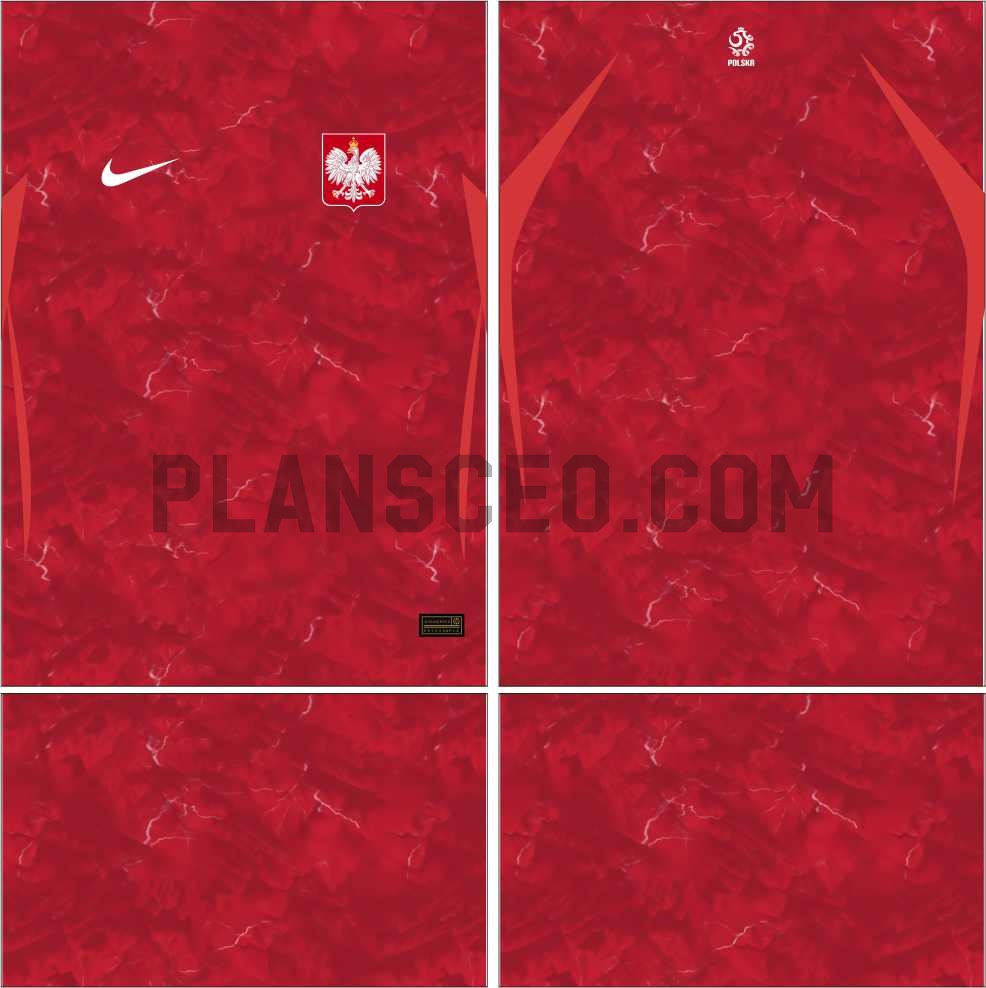 Poland波兰2026 World Cup Away Vector Pattern