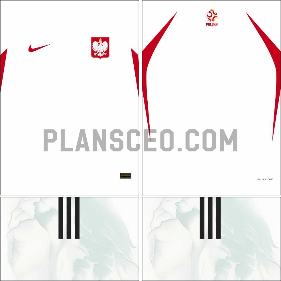 Poland波兰2026 World Cup Home Vector Pattern