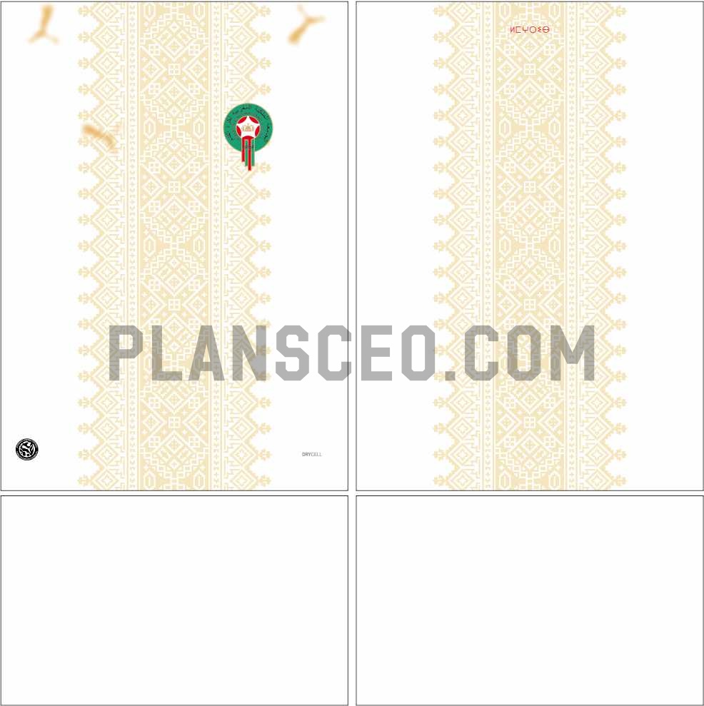 Morocco 摩洛哥World Cup 2026 Away Vector Pattern