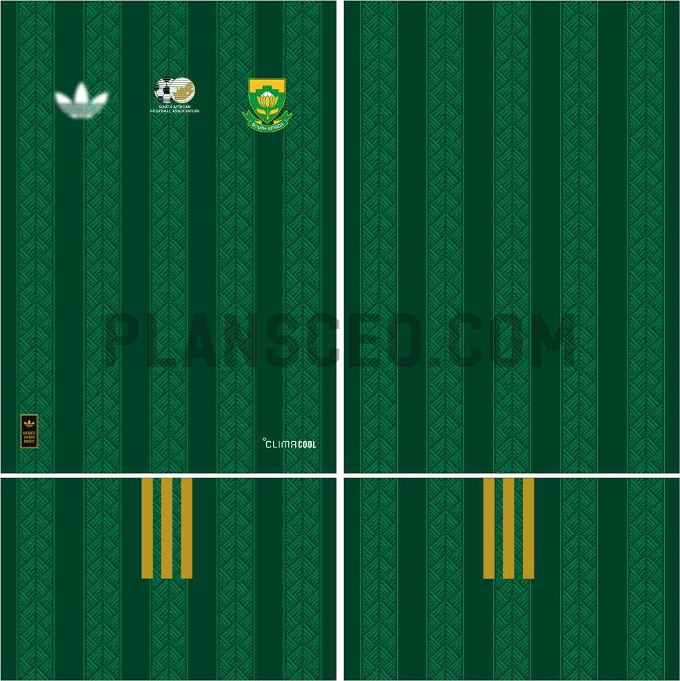 South Africa南非World Cup 2026 Away Vector Pattern