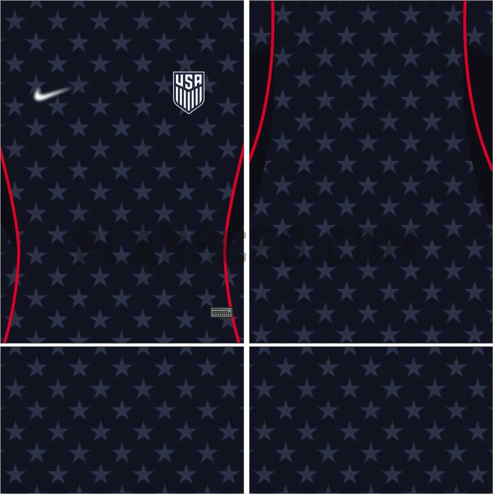 USA美国国家队World Cup 2026 AWAY Vector Pattern