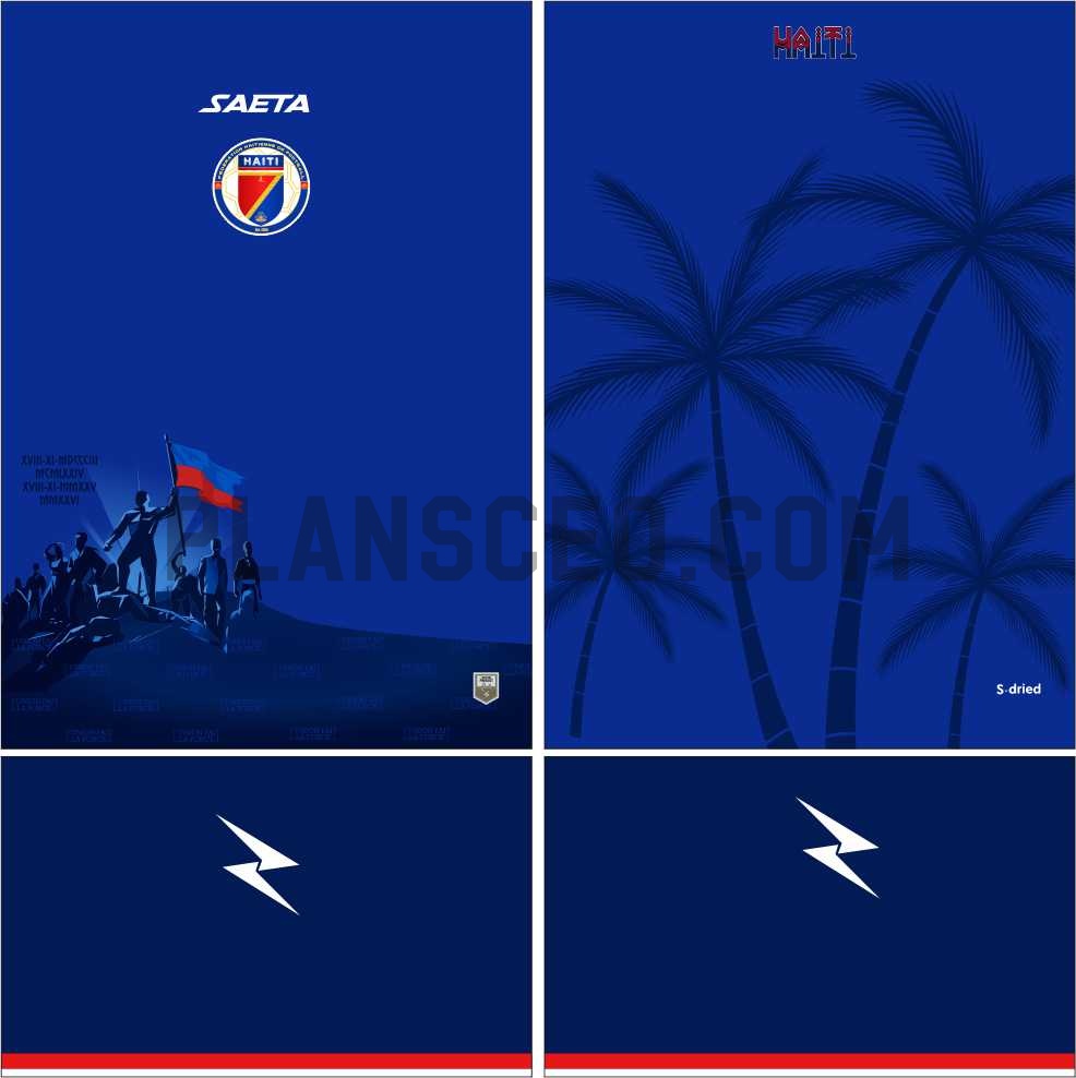 Haiti 海地 2026 2027 soccer jersey World Cup 2026 Vector Pattern