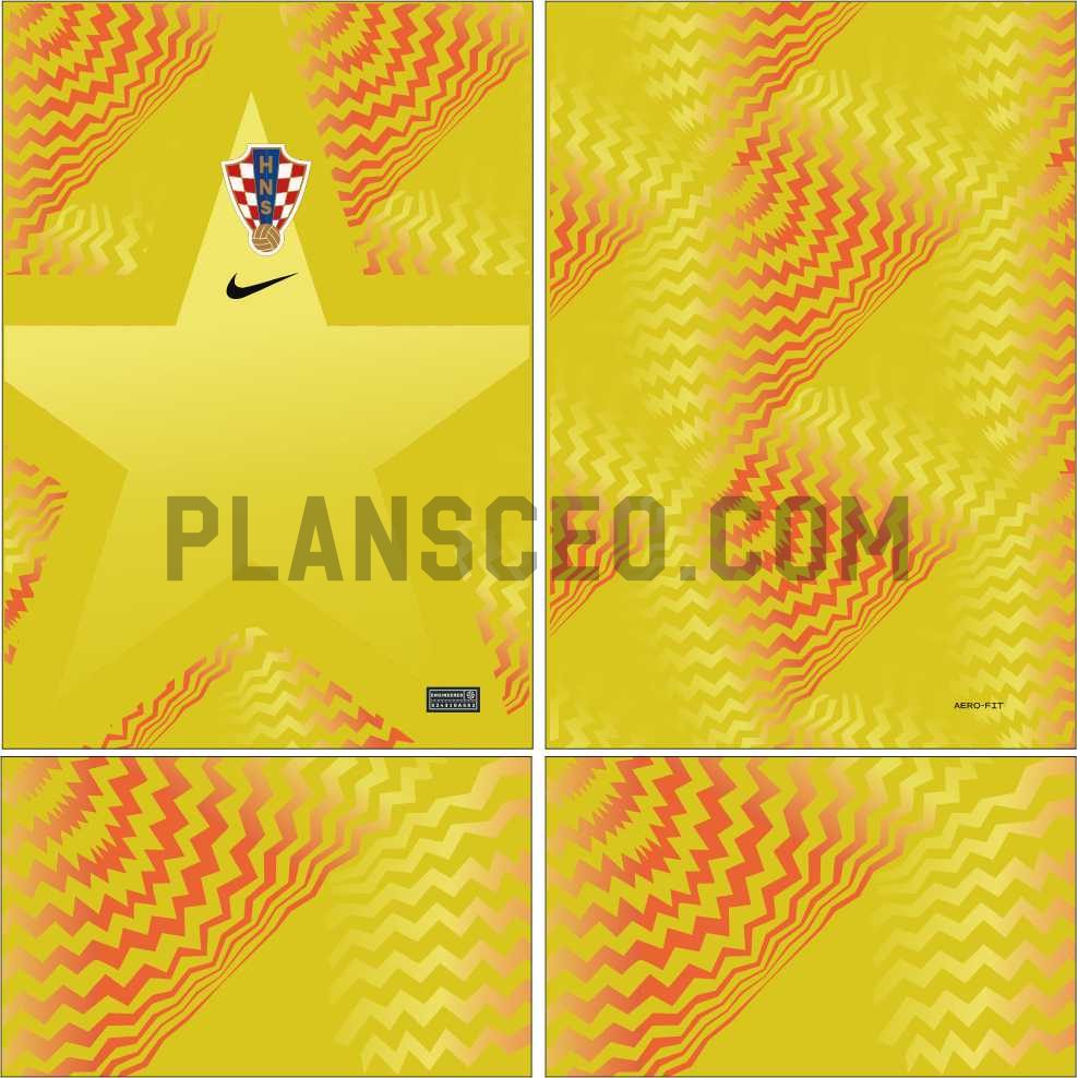 Croatia Home GK Jersey 2026 World Cup 克罗地亚2026世界杯门将球衣