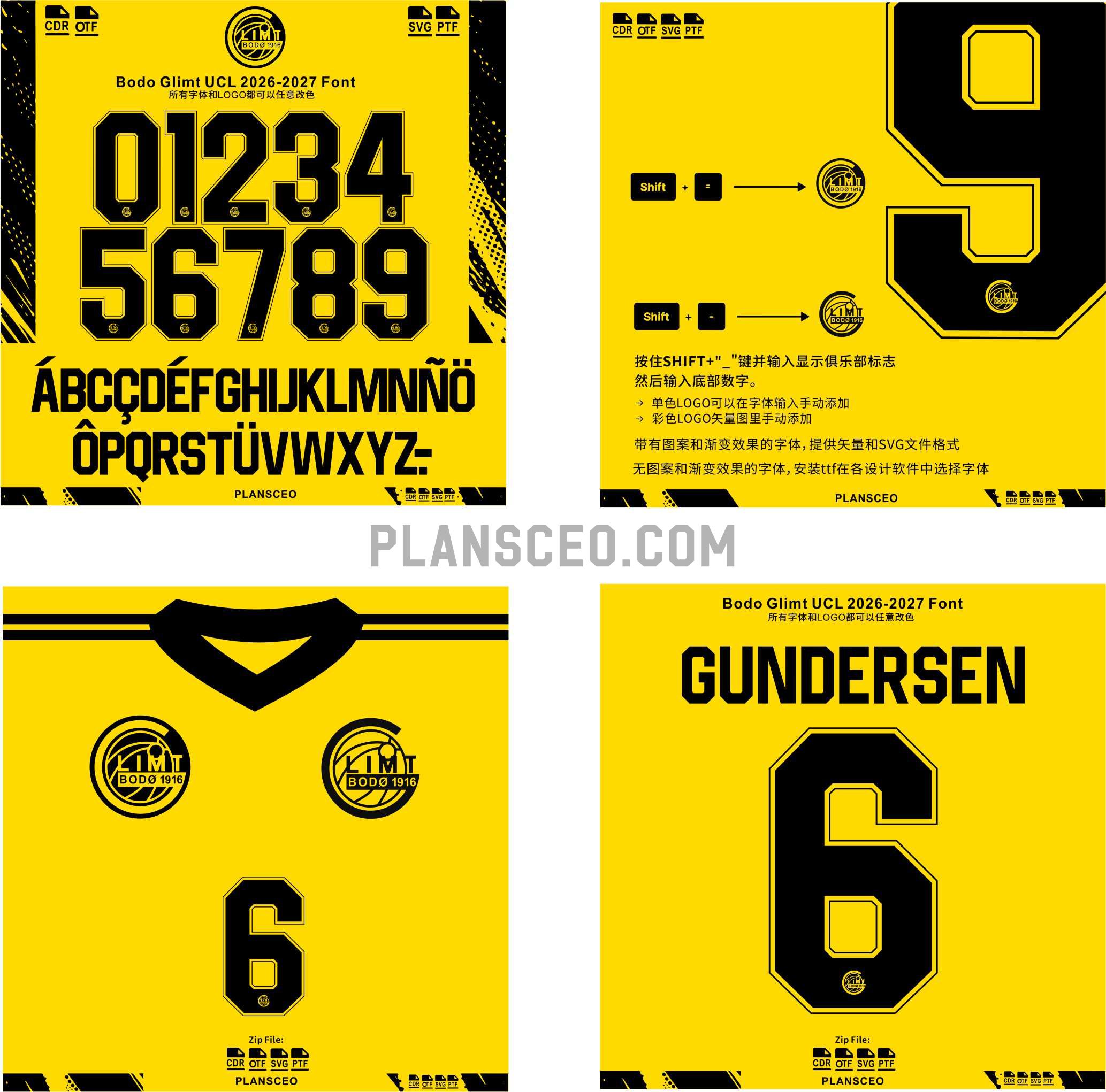 Bodo Glimt UCL 2026-2027 Font